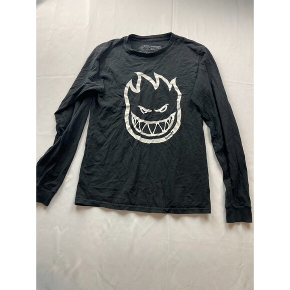 Spitfire Wheels Shirt Bighead Fill Black/Gray Small Long Sleeve Skateboard - Picture 1 of 6